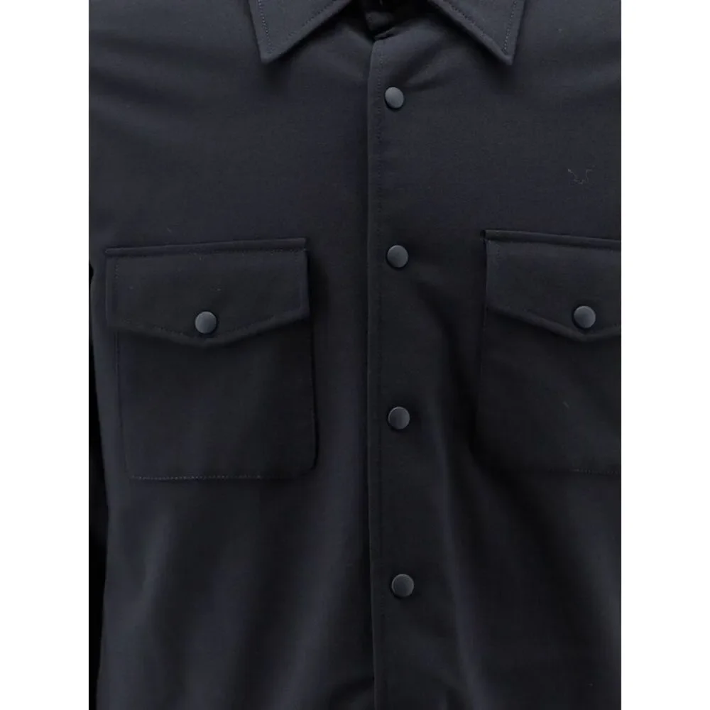 Aspesi Men Virgin Wool Blend Shirt/Jacket With Thermal Insulation